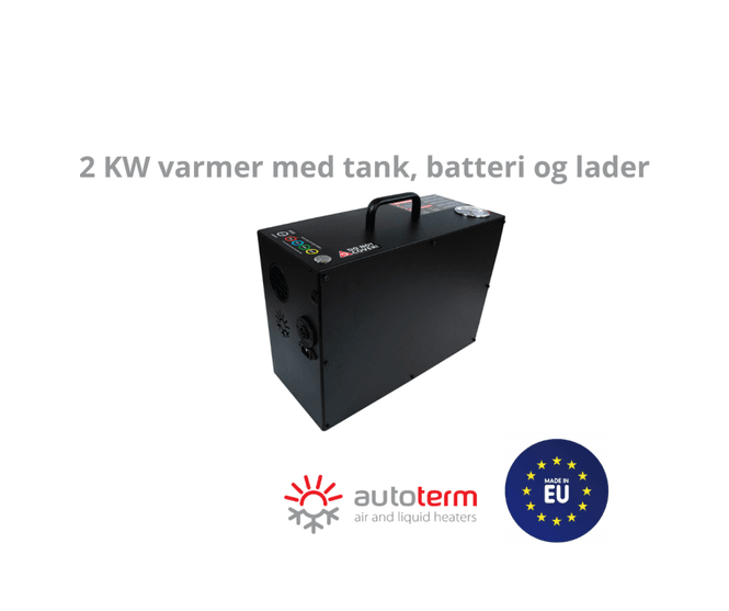 Hovedbilde Bærbar 2 KW Autoterm m/batteri og lader og tank