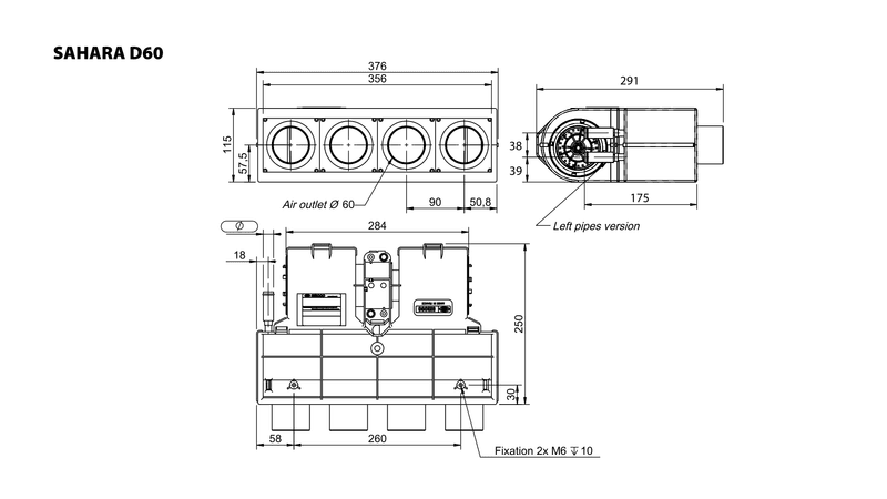  SAHARA D60 defroster 6.4 KW 24V
