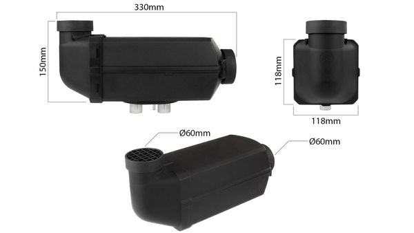 Hovedbilde  Autoterm Air 2 KW-12 Volt Tight Space
